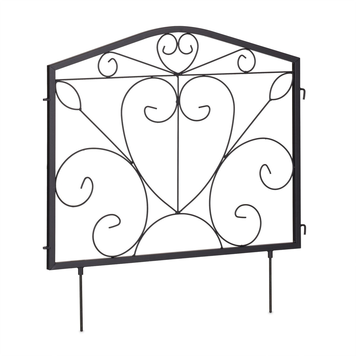 4-part flower bed fence in metal