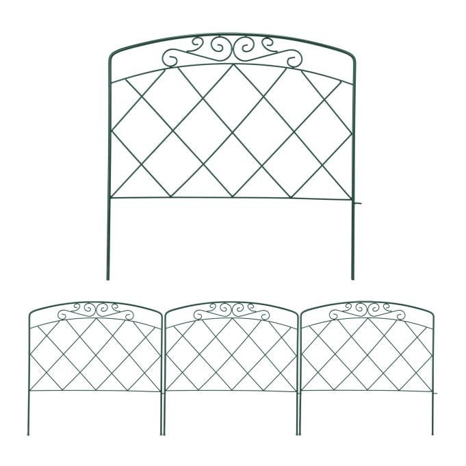4-part metal bed rail
