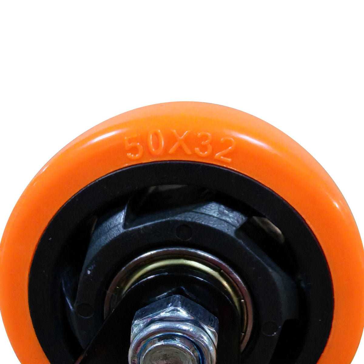 50 mm Swivel Castors, Set of 4, Steel & PVC Wheels
