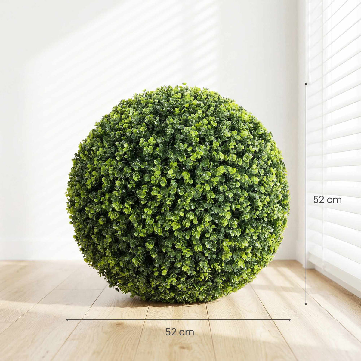 52 cm Artificial Eucalyptus Balls Set of 2, UV Resistant