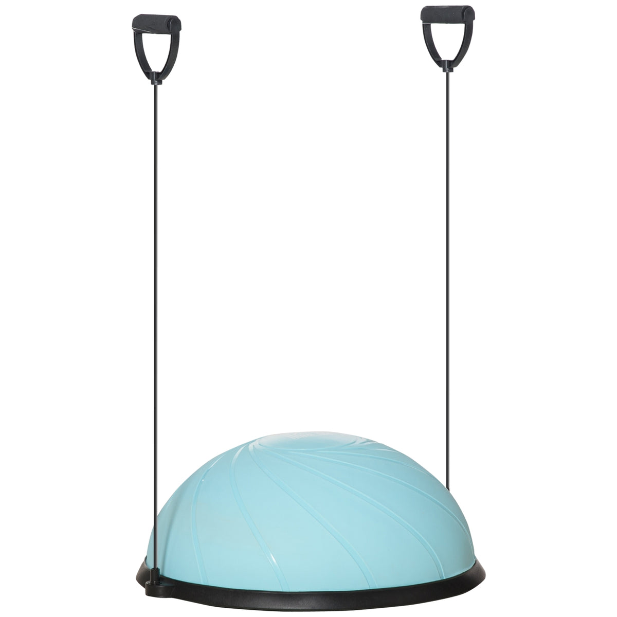 Ø 58 Cm Yoga Ball Half Ball Balance Trainer Balance Ball Half Exercise Ball With Training Rope Home For Yoga Balance Stability Light Blue