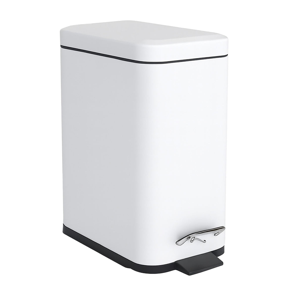 5L Bathroom Bin, Soft-Close, Foot Pedal