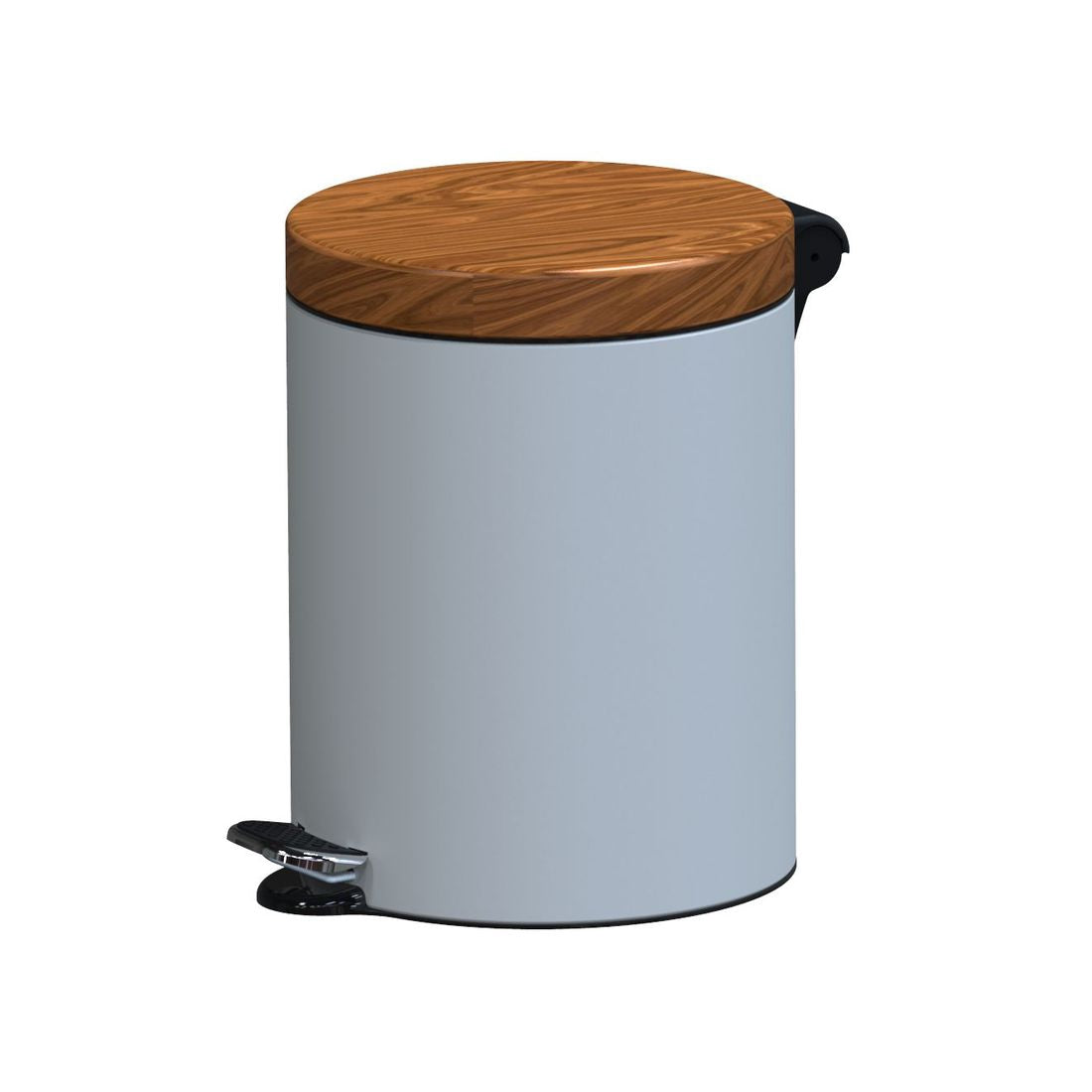 5L Design Sort Bin, Brown/White, Steel, Click Lock
