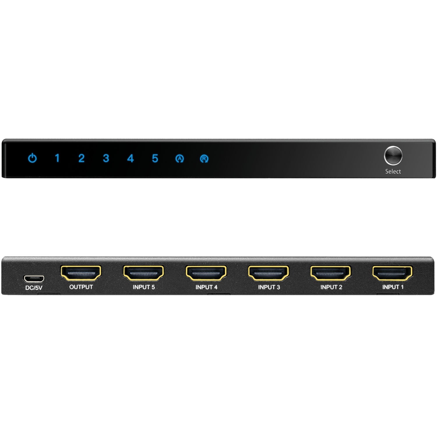 5-Port HDMI Switch, 4K/60Hz, HDMI 2.0, Remote-Controlled