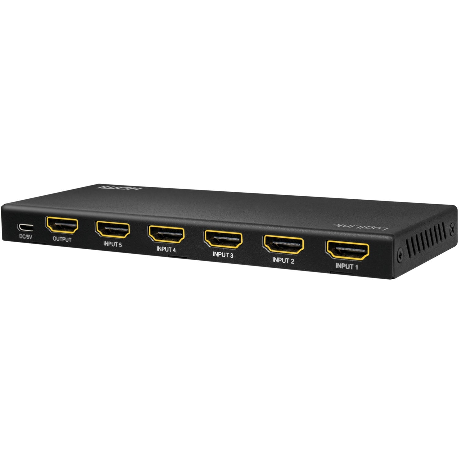 5-Port HDMI Switch, 4K/60Hz, HDMI 2.0, Remote-Controlled