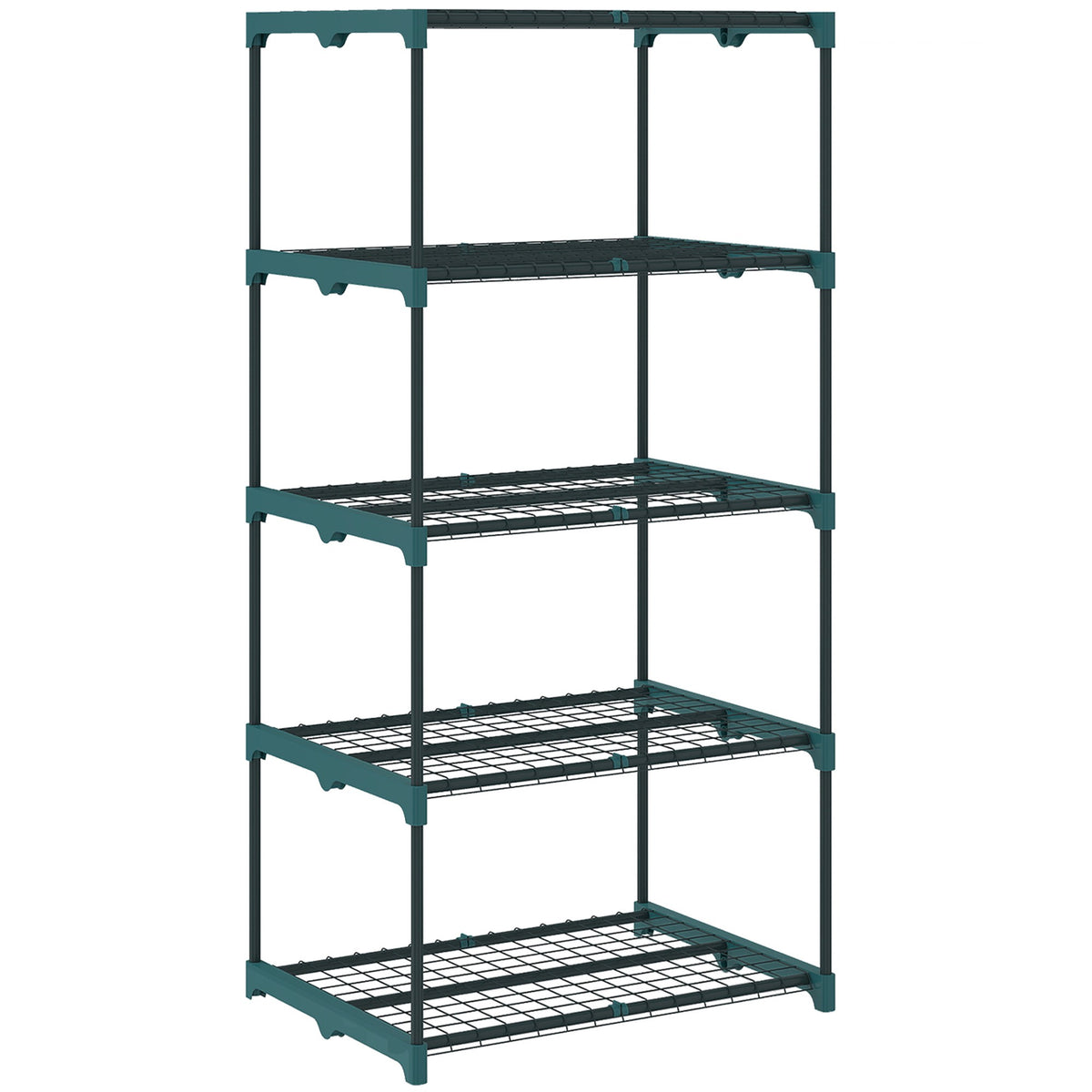 5-Tier Plant Stand, Steel Frame, Moisture-Resistant