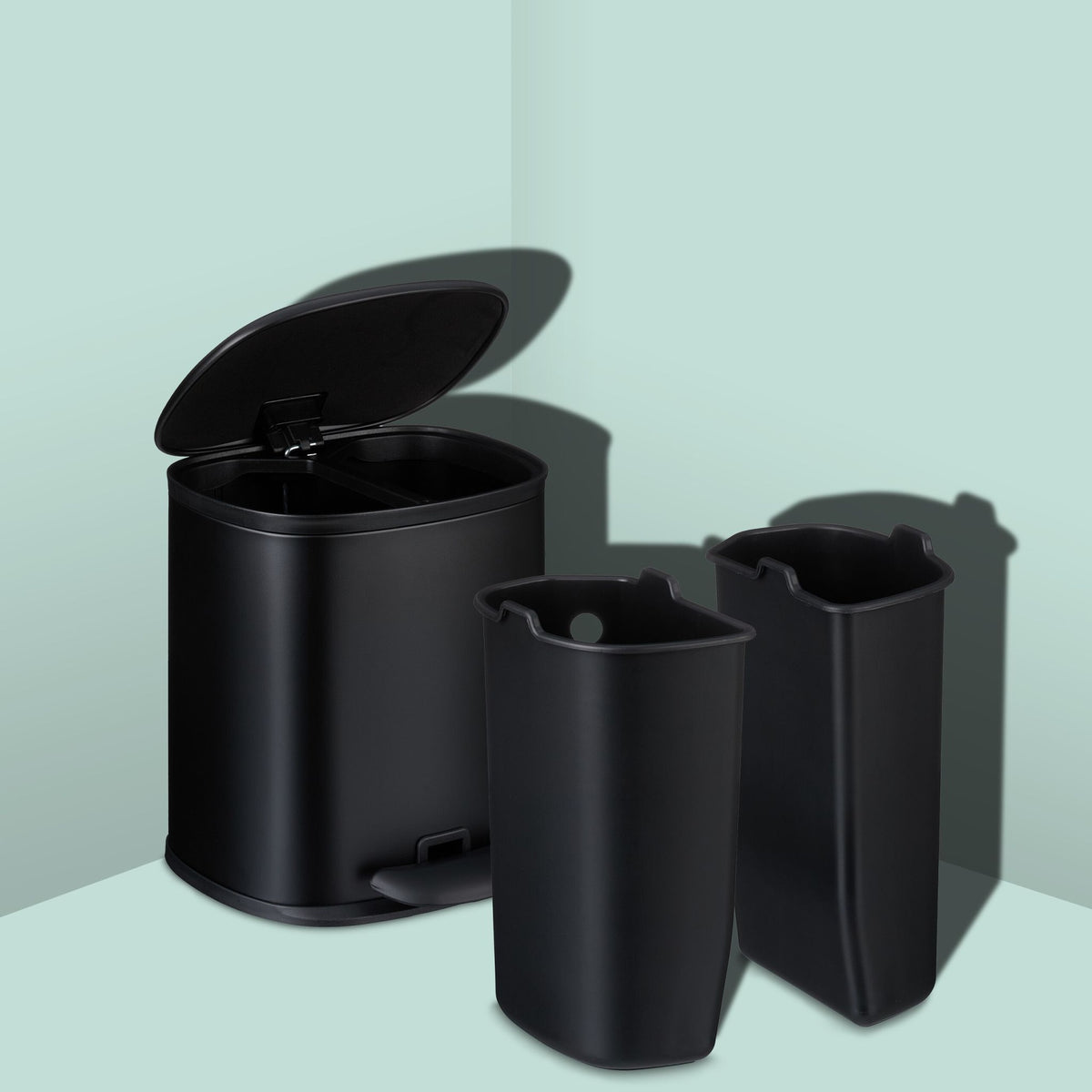 5 l bathroom bucket with 2 containers