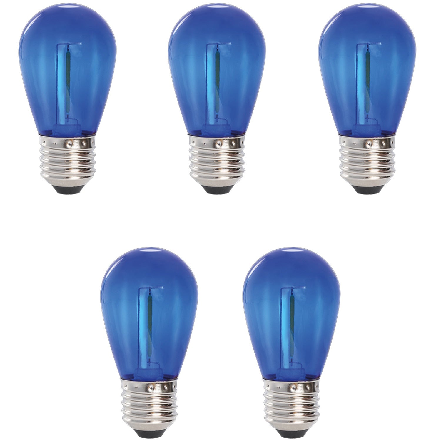 5-pack Deco Bulb LED light source E27 12V Blue 30lm