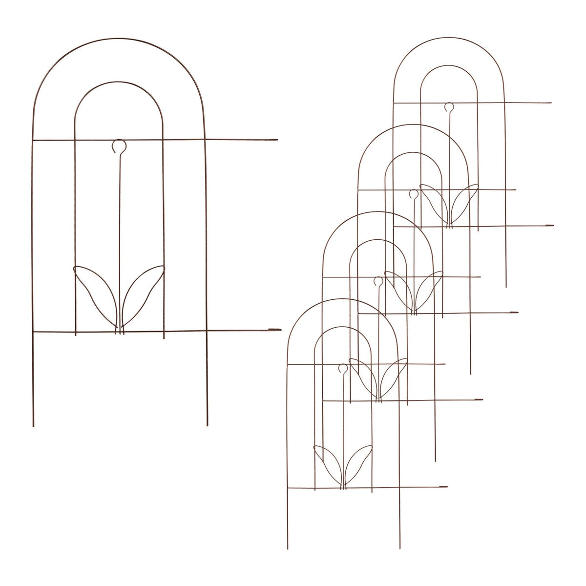 5-part metal bed rail