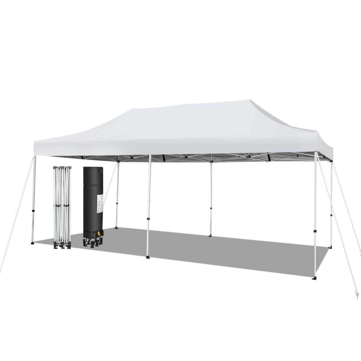 600 x 300 cm Large Pop Up Canopy Tent Instant Sun Shade with Wheels
