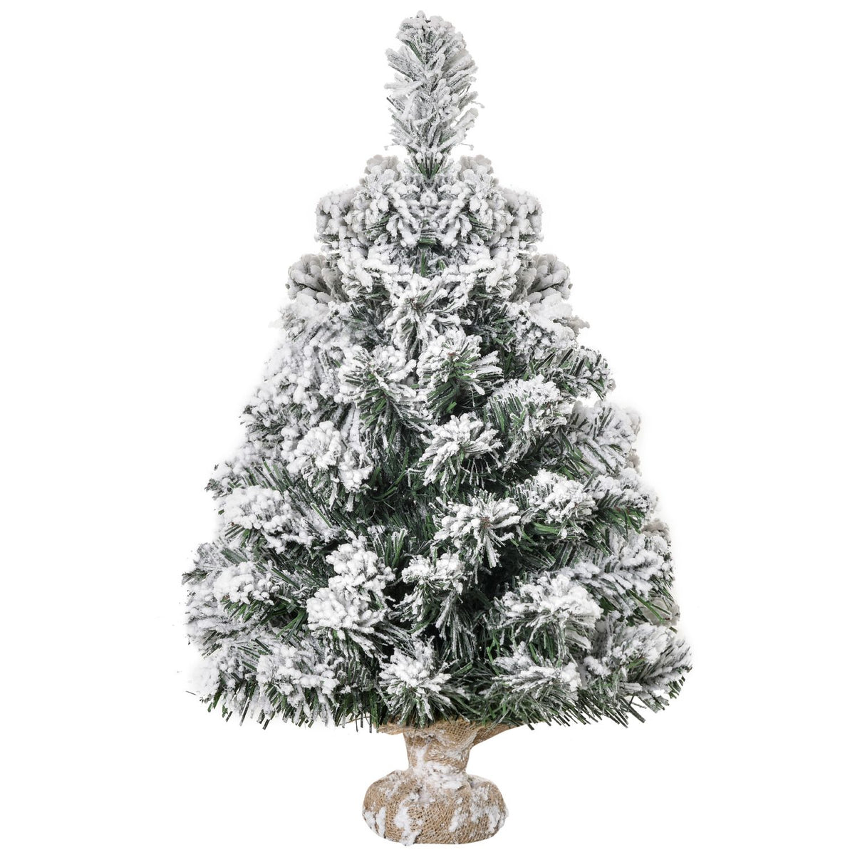 60cm Artificial Christmas Tree with Snow Effect, Indoor Use