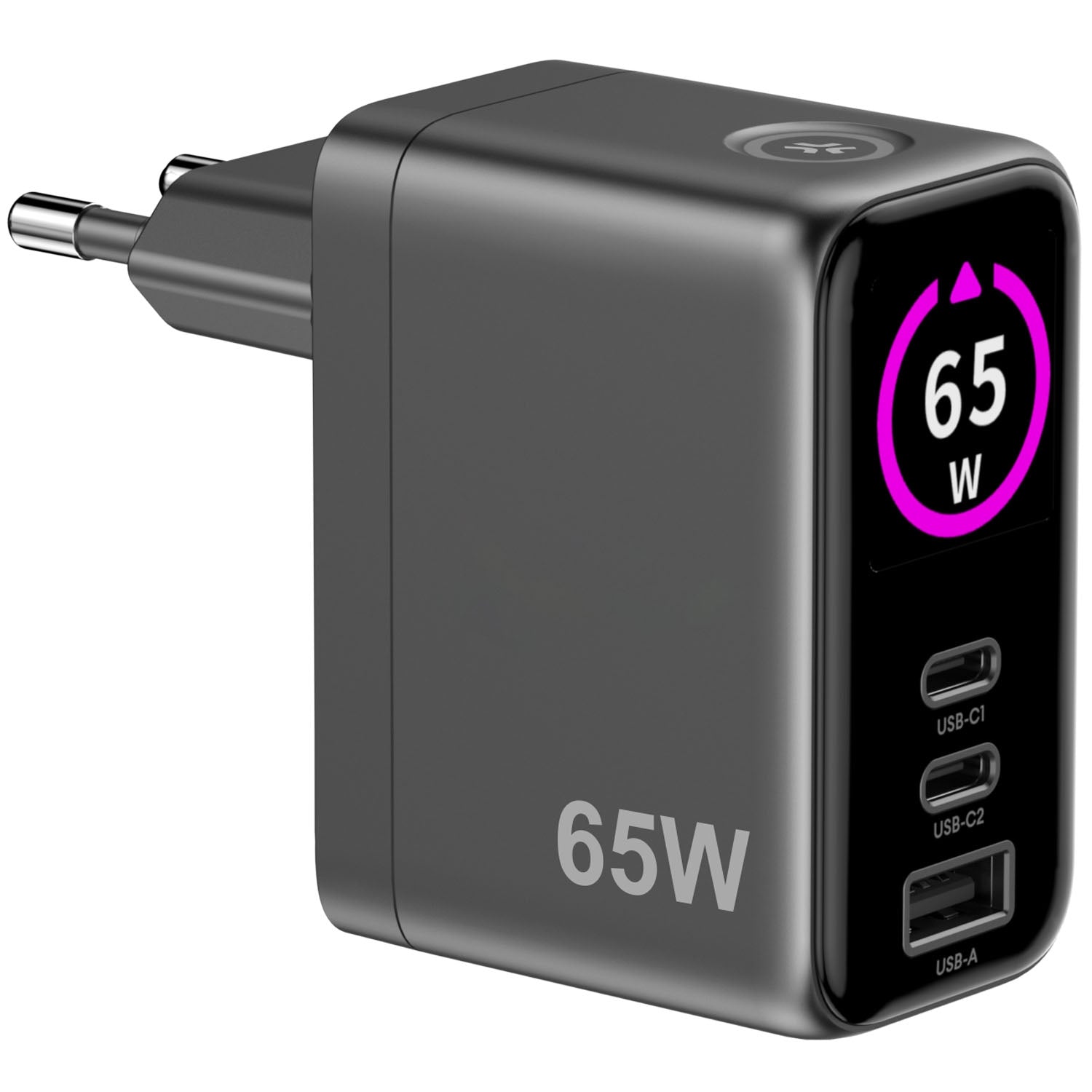 65W PD/QC Charger with Display