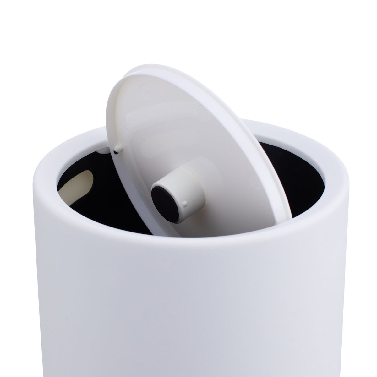 6L Plastic Bathroom Bin with Swing Lid