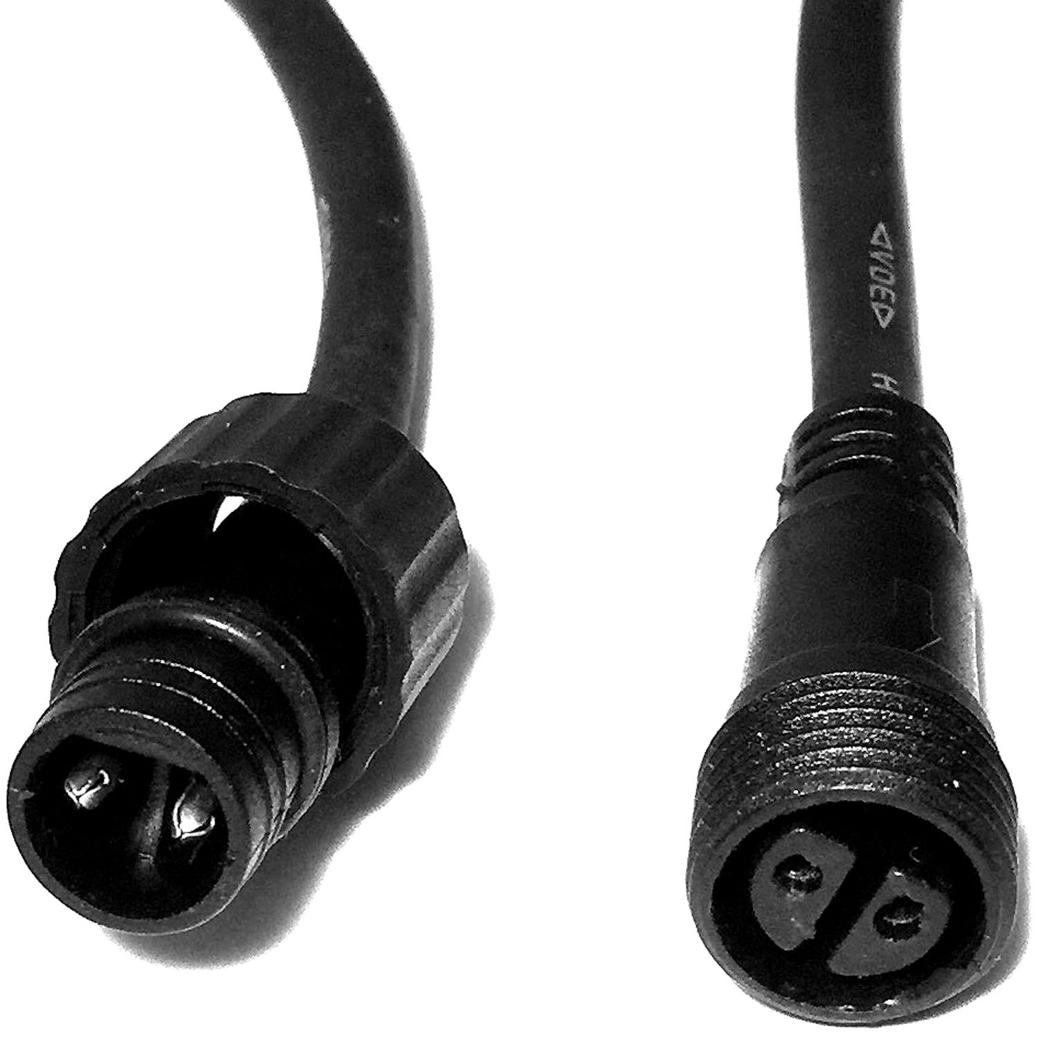6-Outlet Branch Cable, 1 m Rubber, Caps Included