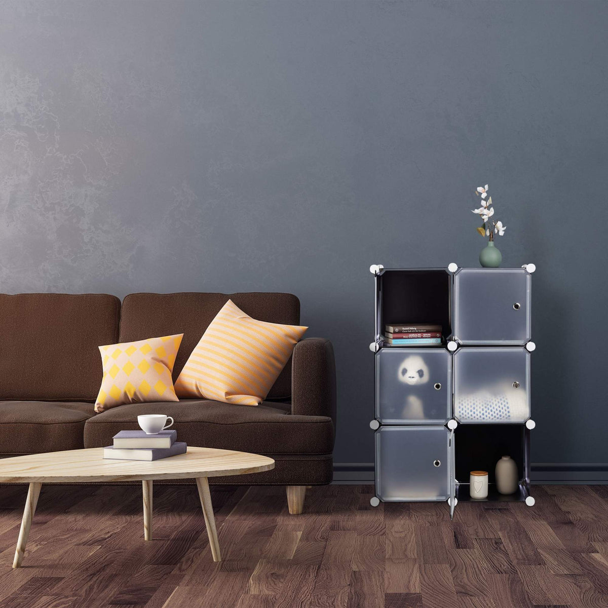 6-door shelving system