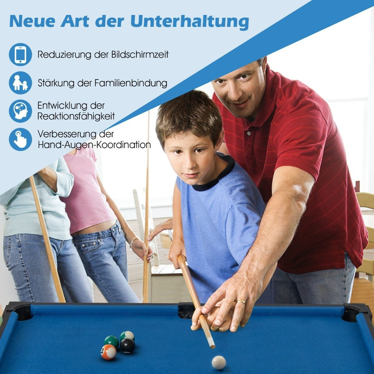 6-in-1 Multi-Game Table: Foosball, Basketball, Billiards