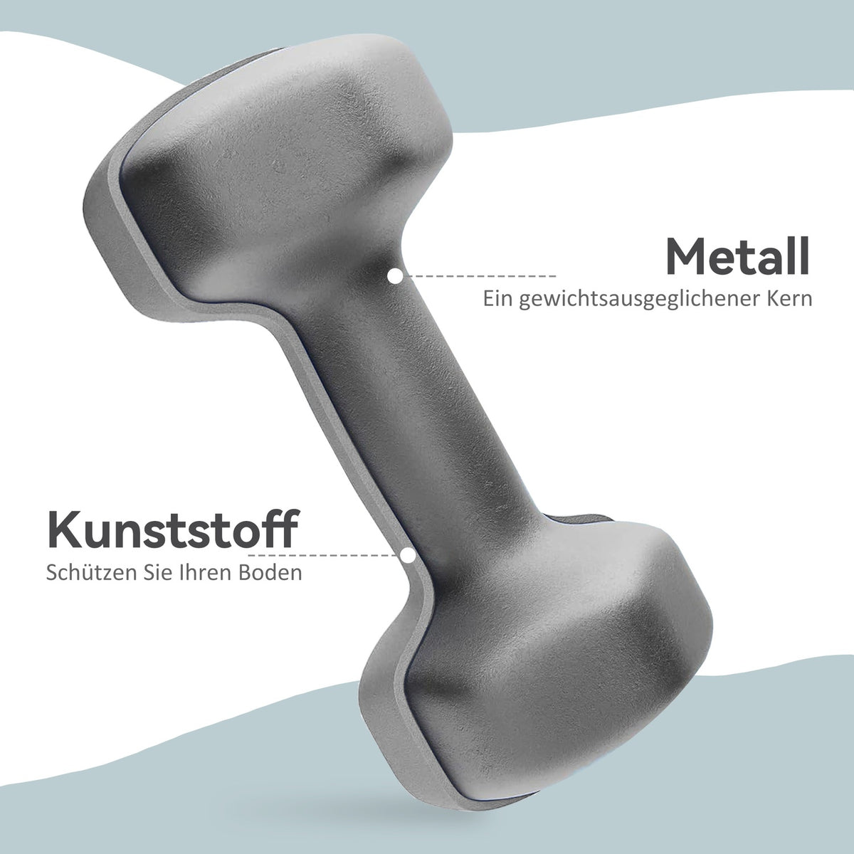 6kg Hex Dumbbell Set, Non-Slip Grip, Home Gym