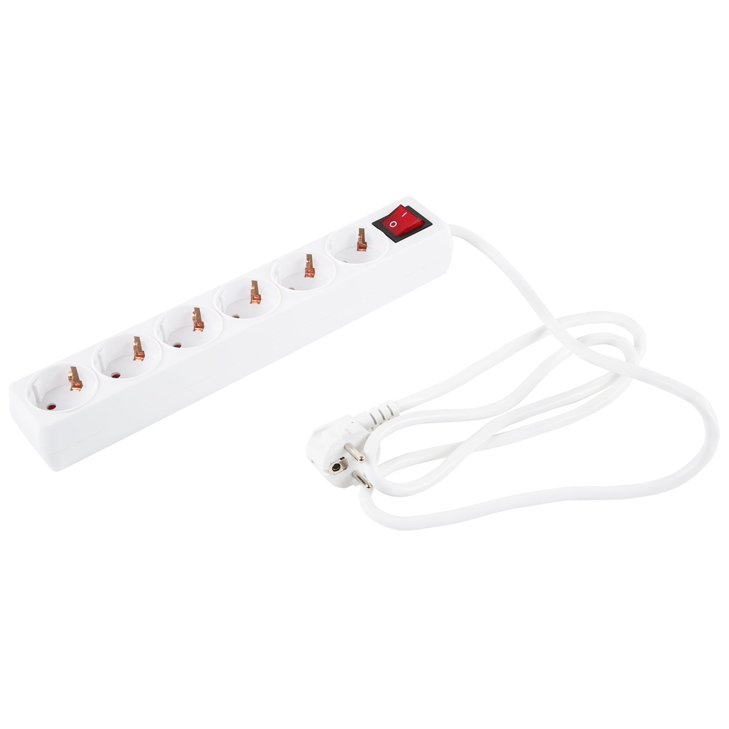 6-way junction box with switch