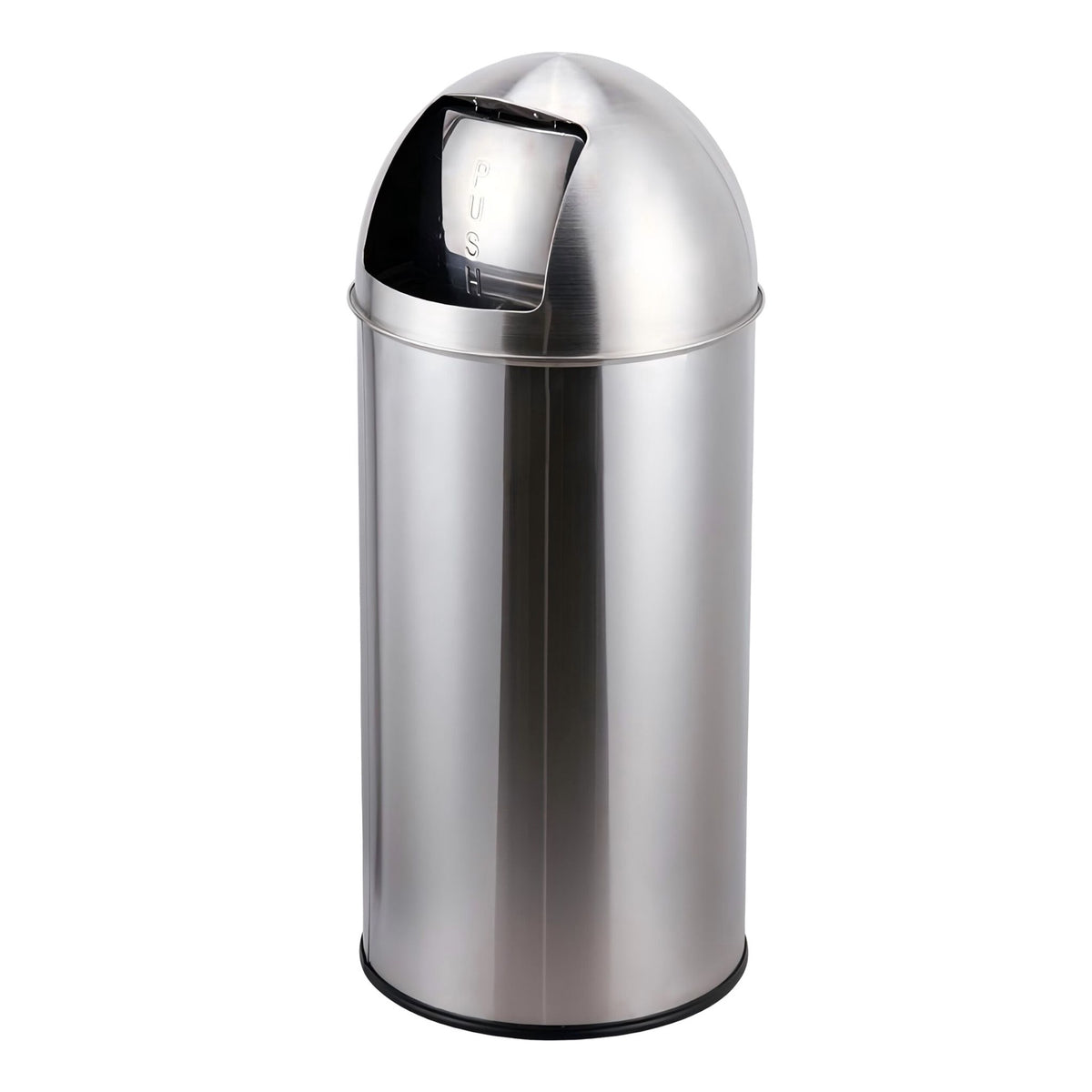 70L Stainless Steel Push-Lid Bin with Inner Bucket