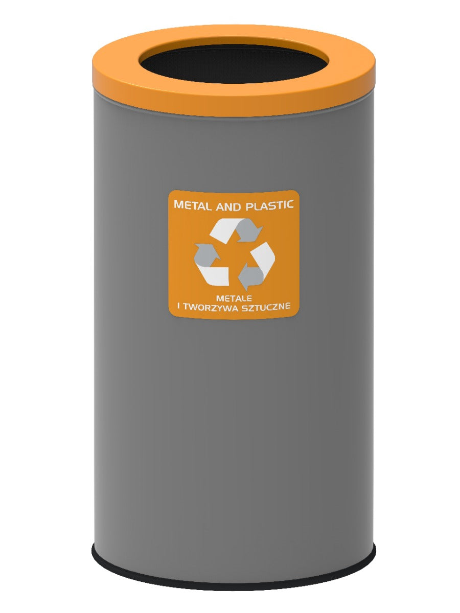 75L Yellow Recycling Bin for Waste Separation