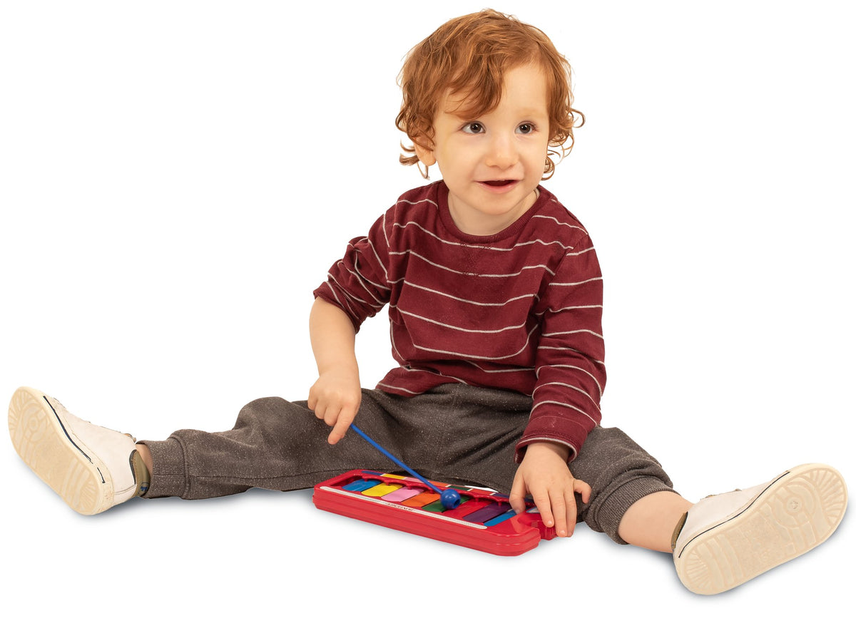 8-Note Metal Xylophone for Kids with Mallet