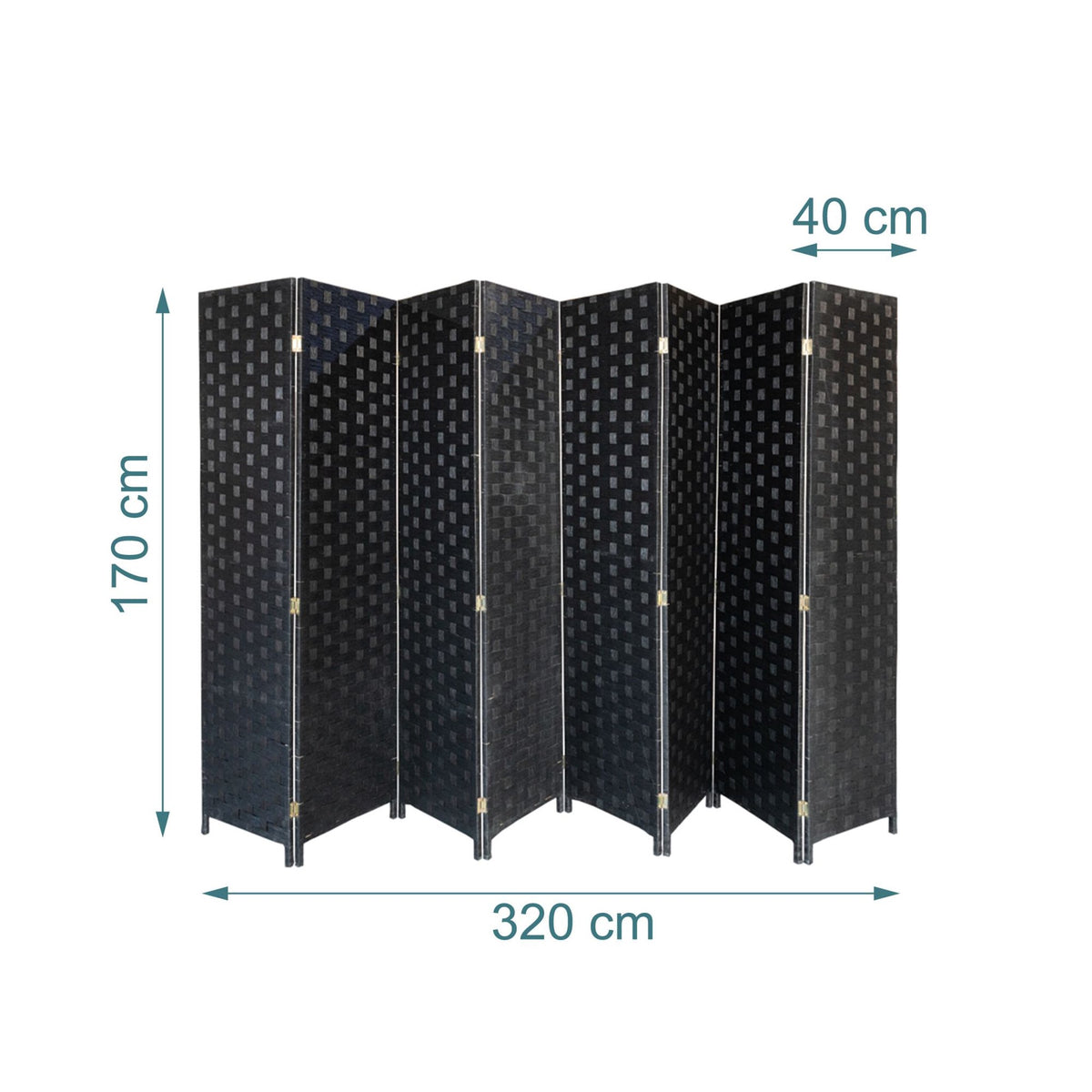 8-Panel Room Divider – Space-Saving Folding Screen