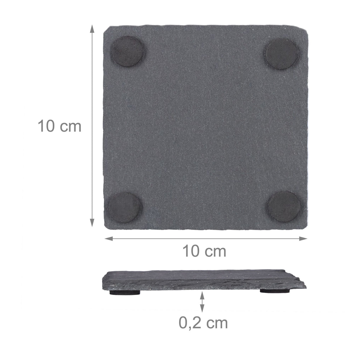 8-Piece Slate Drink Coaster Set