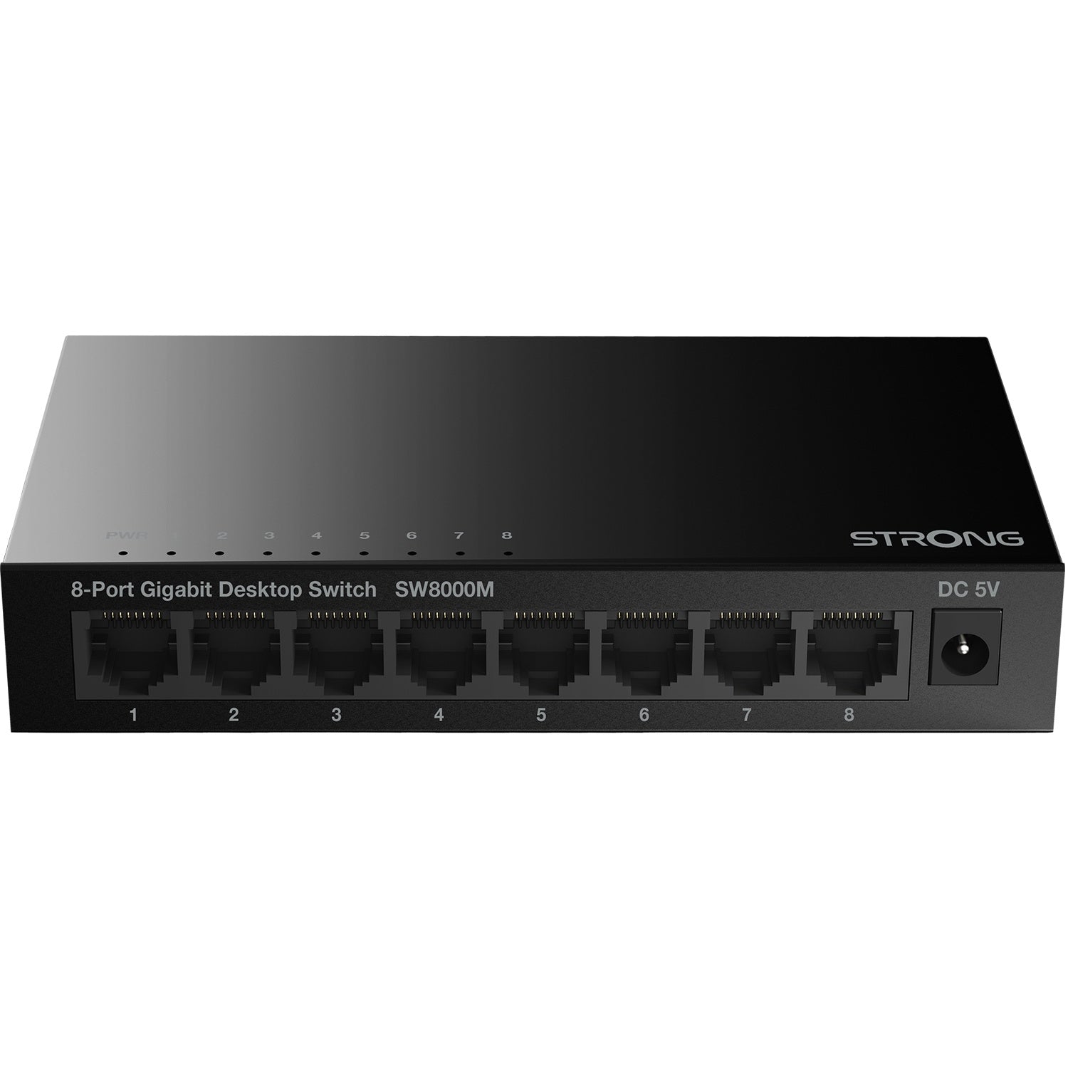 8-port Gigabit switch Metal Black