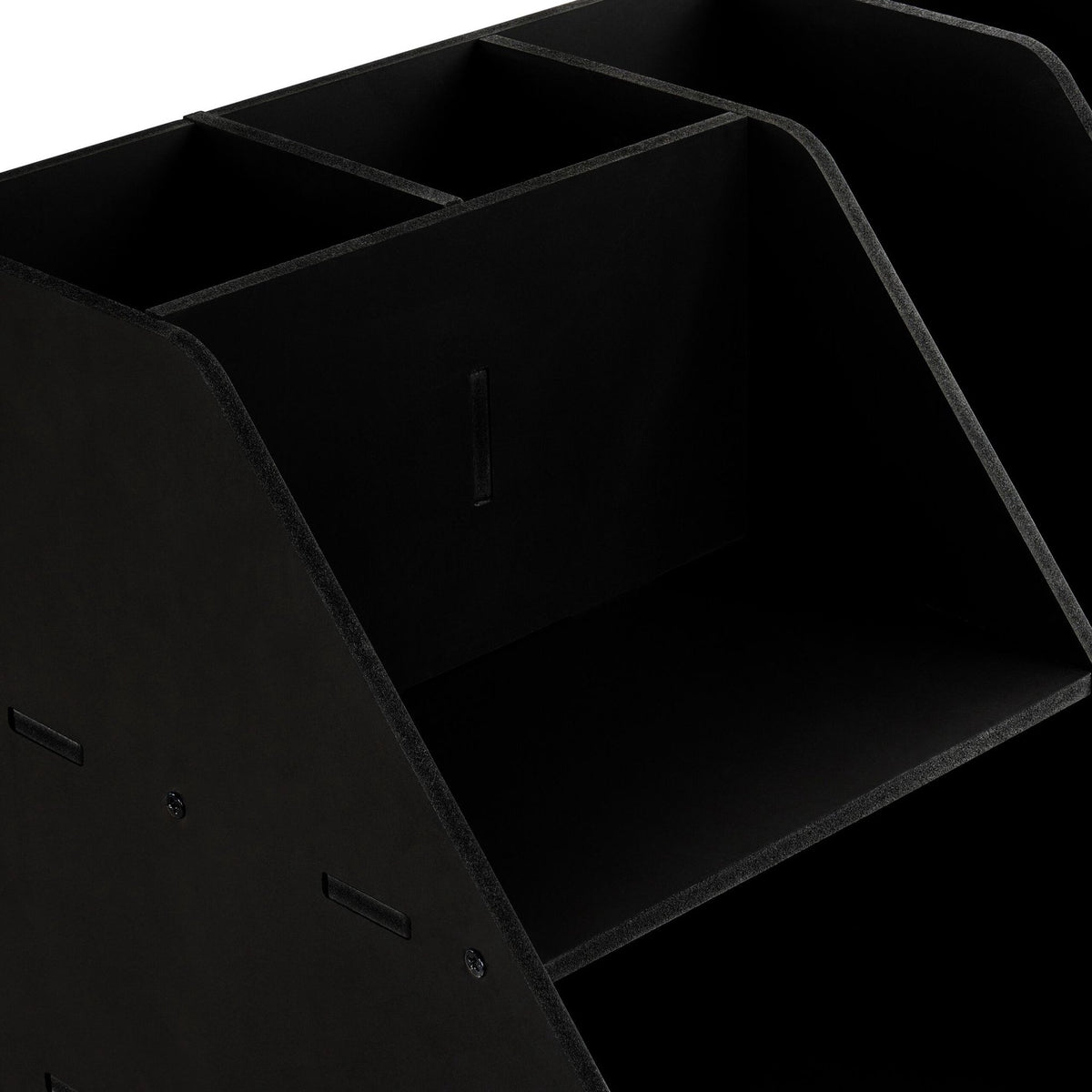 A4 Desk Organizer with Compartments – Black MDF