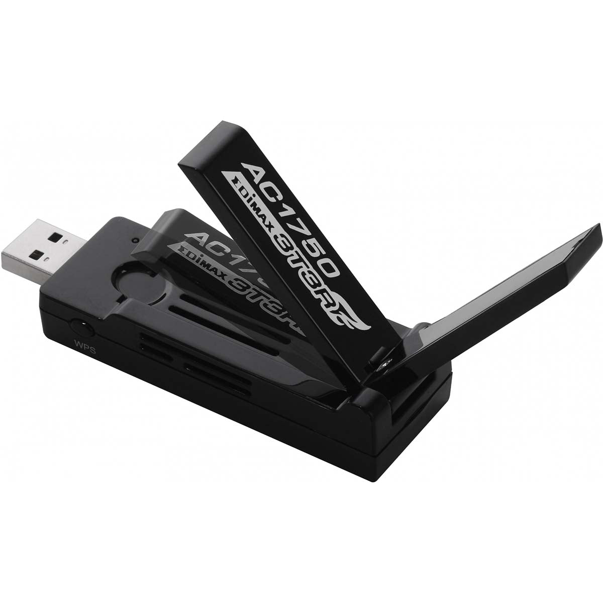 AC1750 Dual-Band Wi-Fi USB 3.0 Adapter with 180-Degree Adjustable Antenna Black