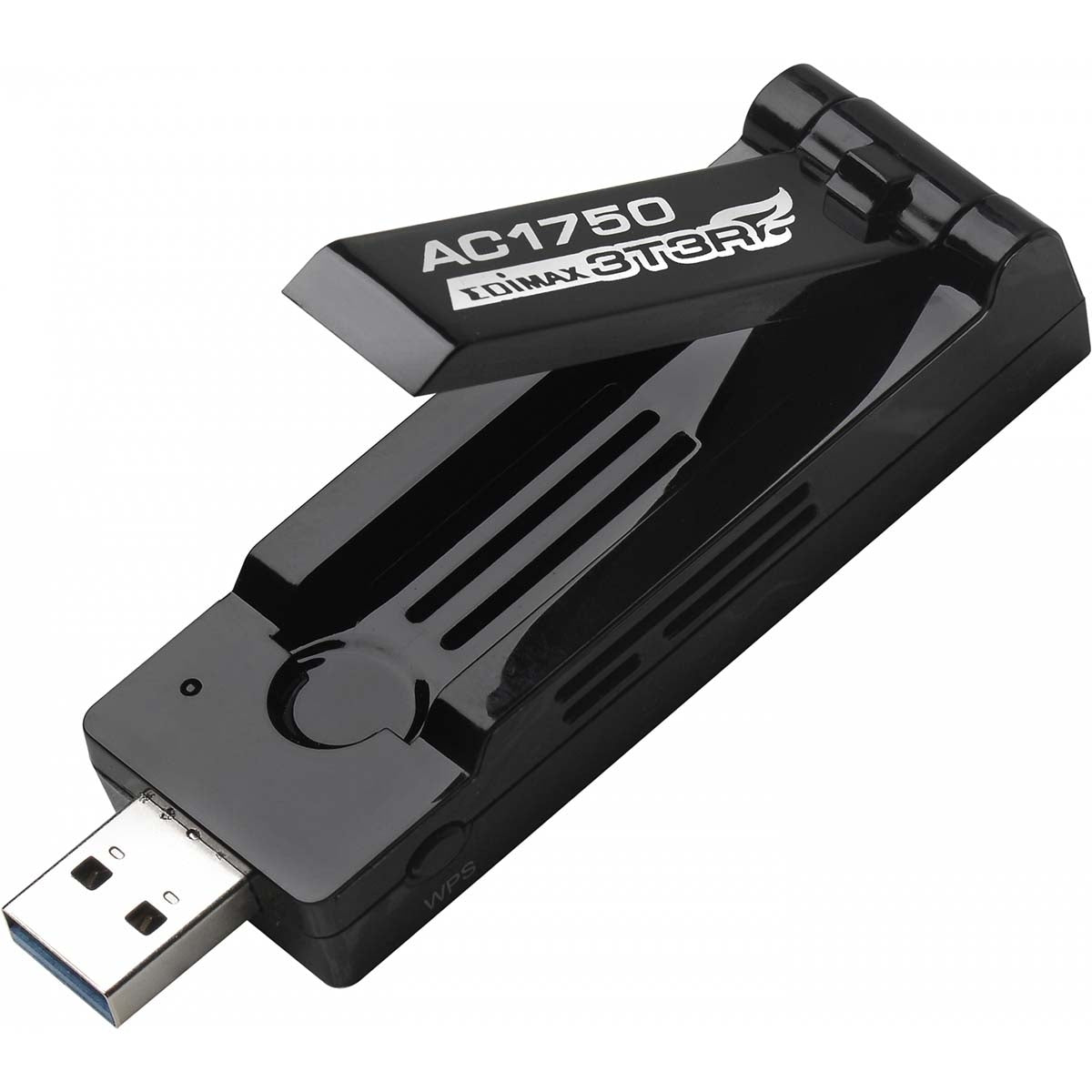 AC1750 Dual-Band Wi-Fi USB 3.0 Adapter with 180-Degree Adjustable Antenna Black