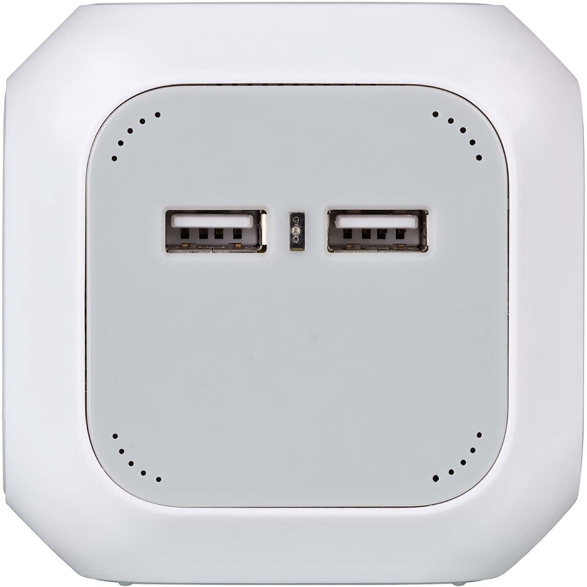 ALEA-Power Electric box with USB/connector block (4-way plug-in socket, 2x USB charger and 1.40 m cable) TYPE F