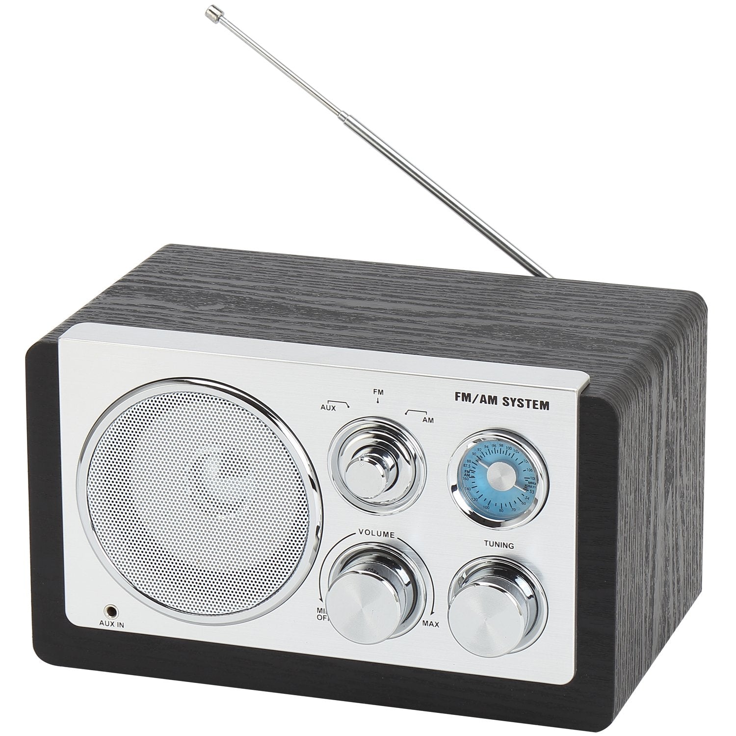 AM/FM analog radio Black