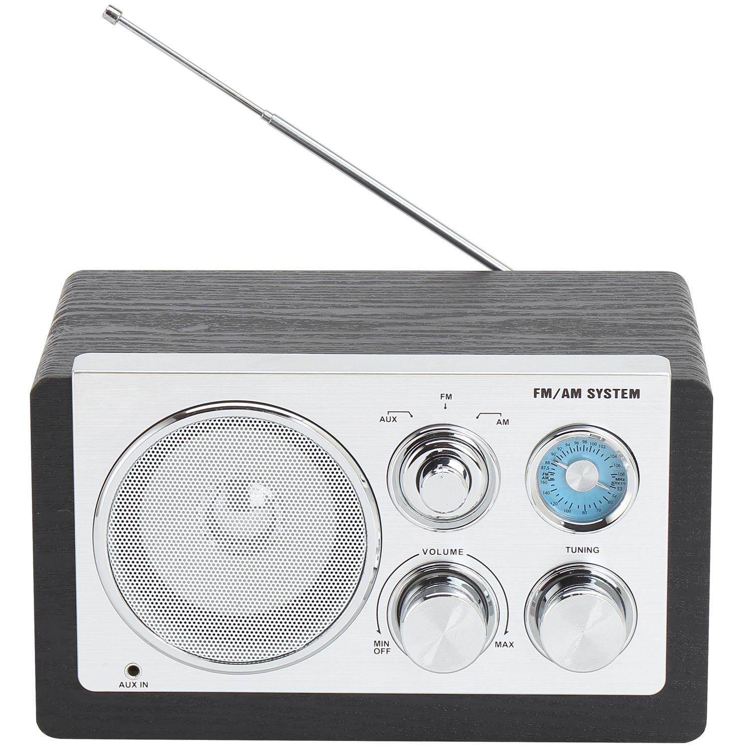 AM/FM analog radio Black