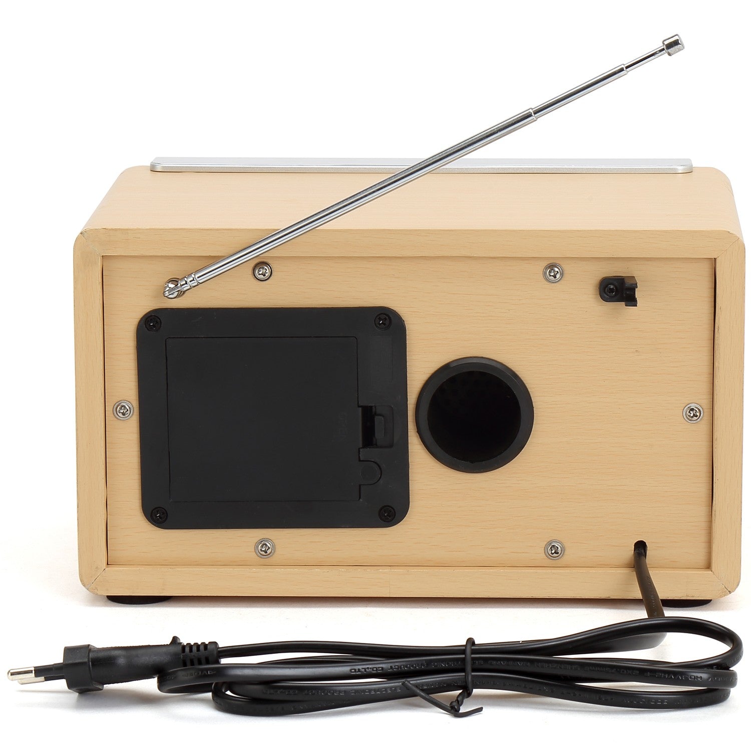 AM/FM analog radio Light wood