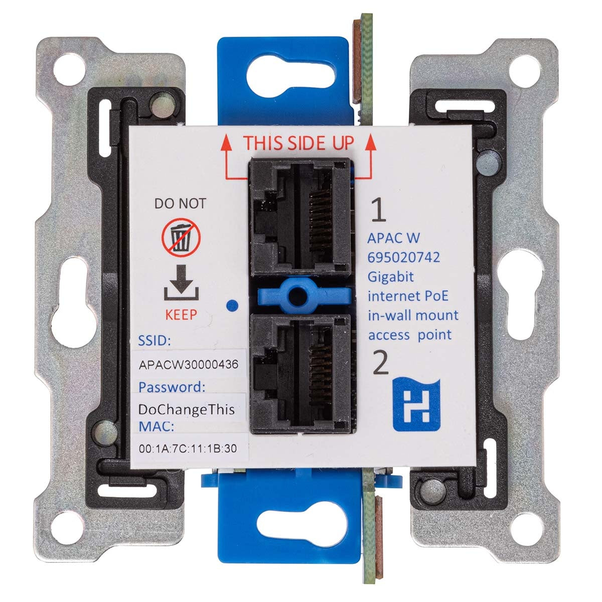 APAC W Gigabit internet PoE in-wall access point