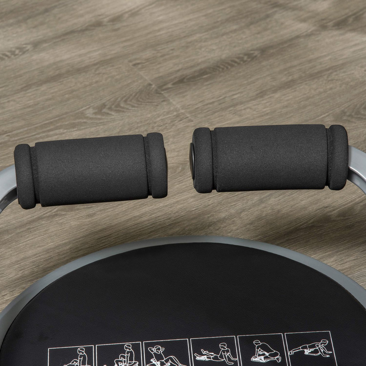 Abdominal Trainer Folding Multi-Trainer Training Device With Cushion Height-Adjustable Abdominal Training For Home Max. 120 Kg, Steel 55 X 42 X 11-32 Cm