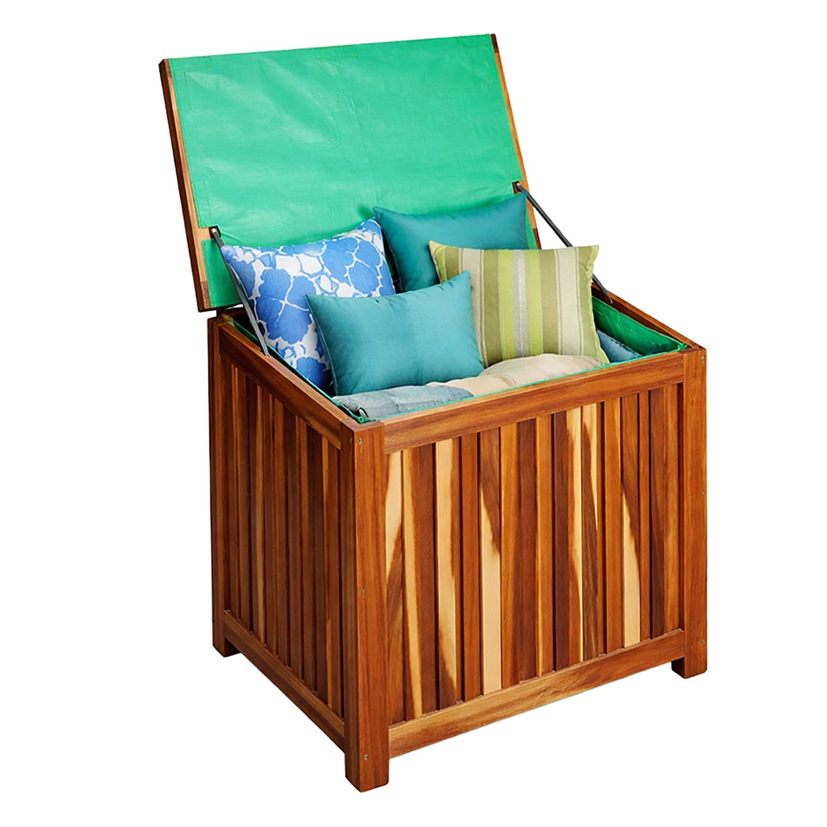 Acacia Wood Garden Storage Box, Small, Natural Finish