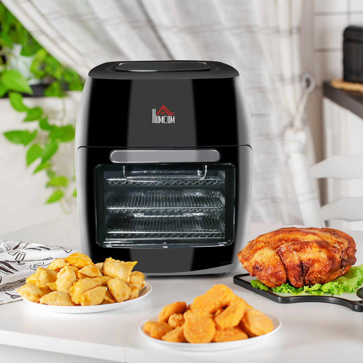 Accessories, Dehydrator & Grill Function, Oil-Free Cooking, Black, 32X35.6X37.9Cm