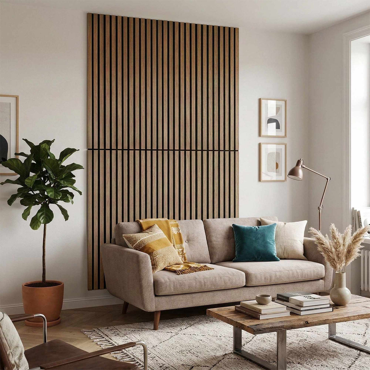 Acoustic Wall Panels, 120x60 cm, Wood Veneer