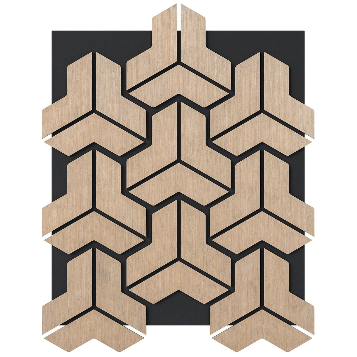 Acoustic Wall Panels, 4-Pack, Sound-Absorbing Wood Slats