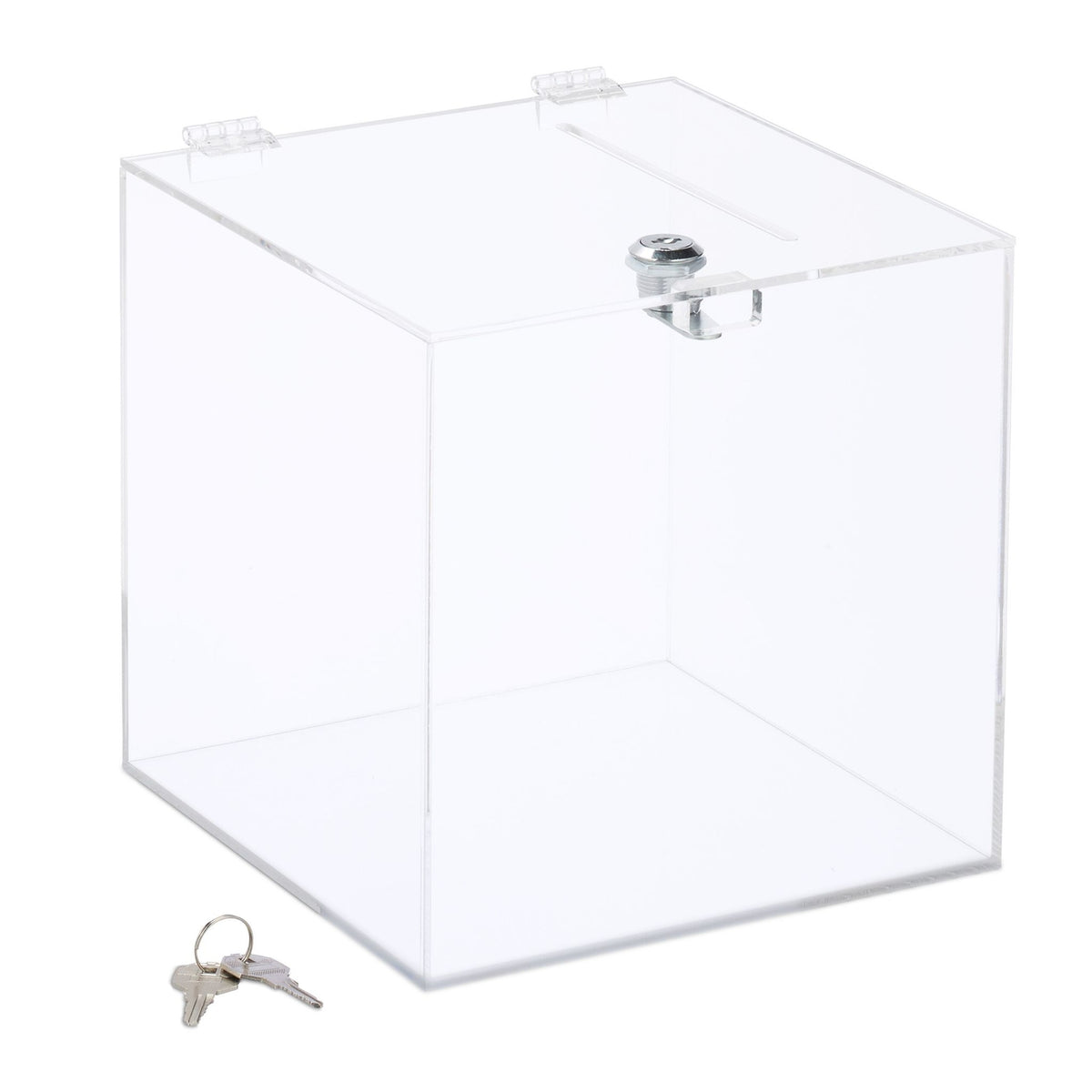 Acrylic Ballot Box with Lock – Shatterproof, A6 Slot