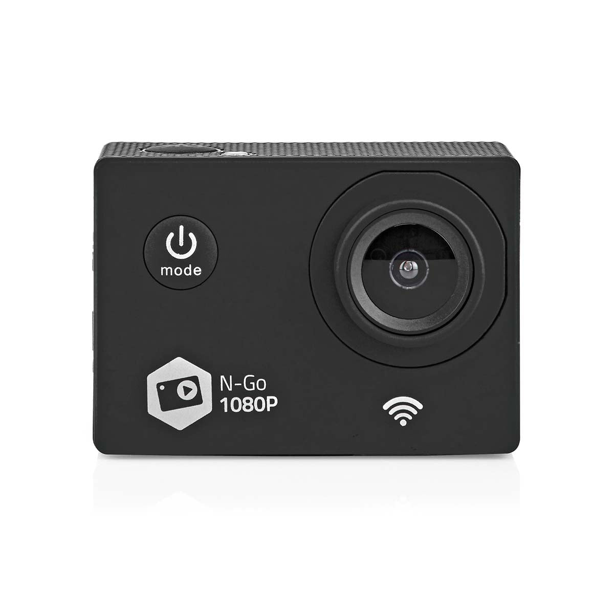 Action Camera | 1080p@30fps | 12 MPixel | Waterproof up to: 30.0 m | 90 min | Wi-Fi | App available for: Android™ / IOS | Brackets included | Black