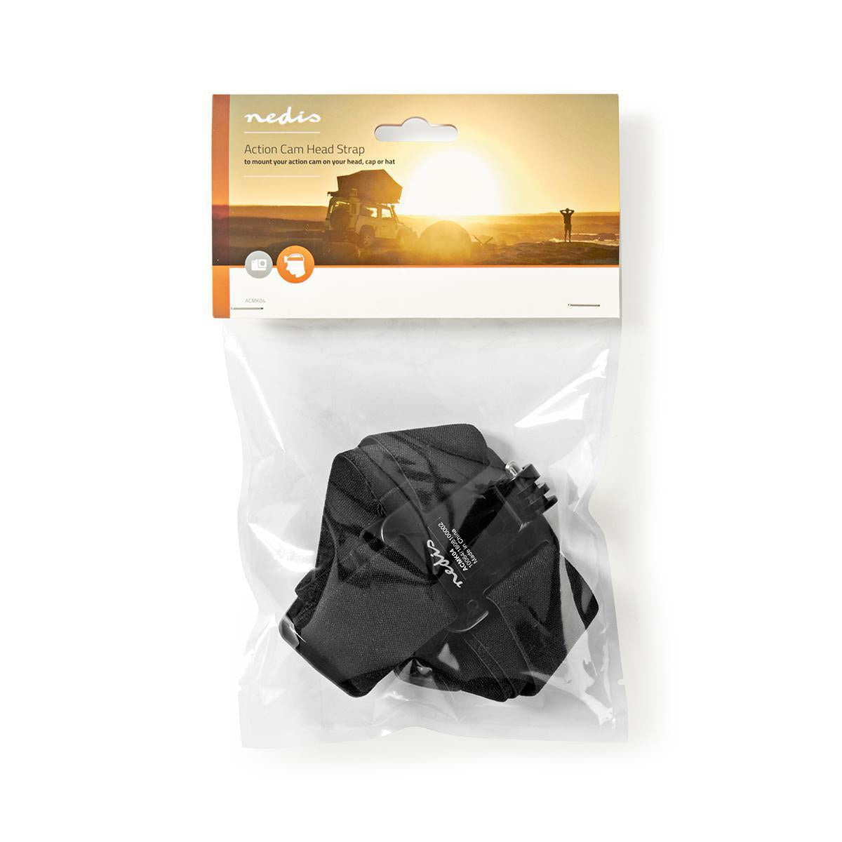 Action Camera Mount | Head Strap | Black