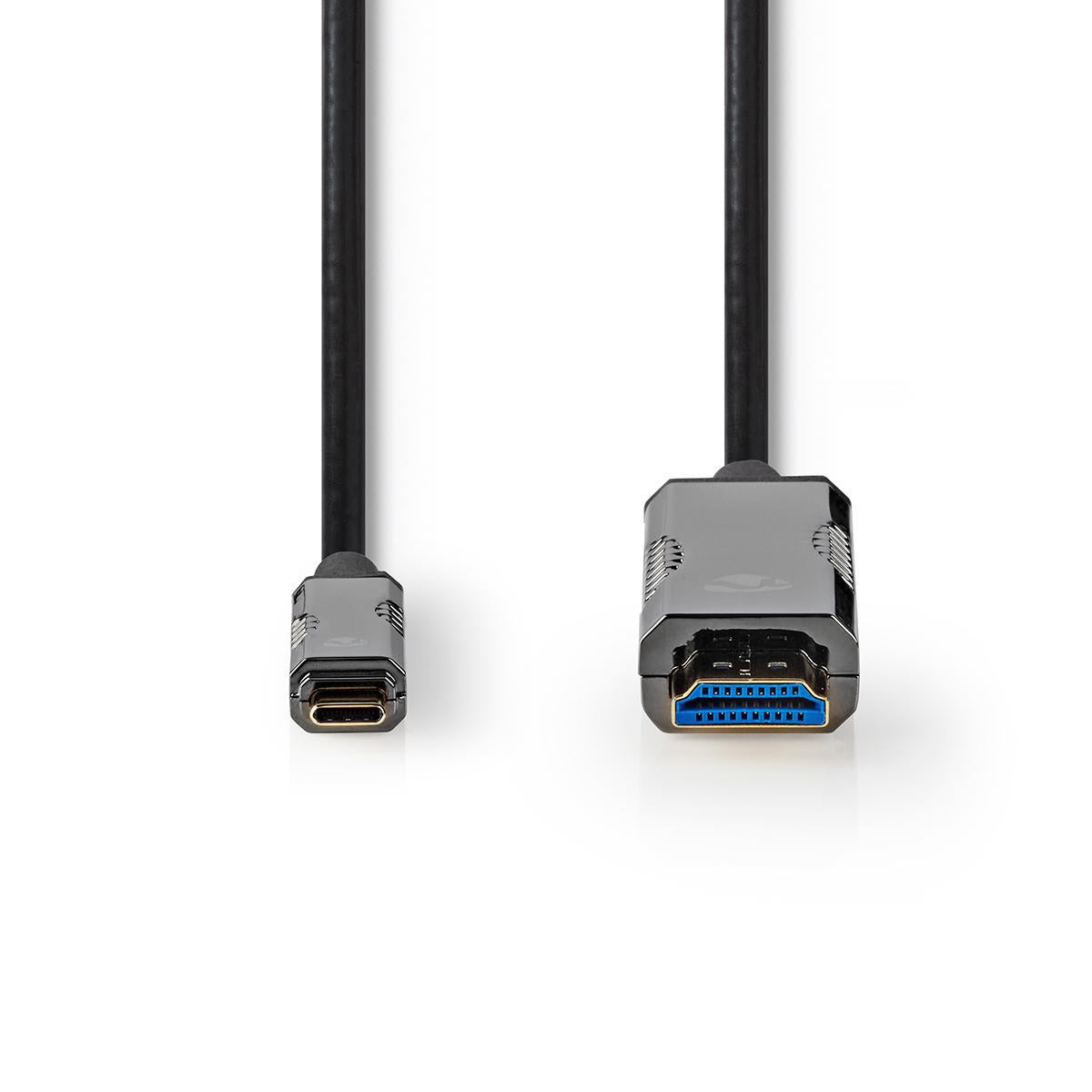 Active Optical USB Cable | USB-C™ Male | HDMI™ Connector | 18 Gbps | 5.00 m | Round | PVC | Black | Gift Box