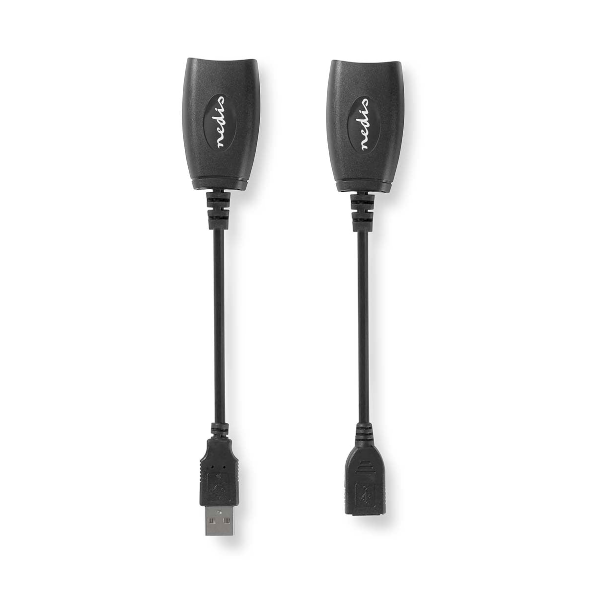 Active USB cable | USB 1.1 | USB-A Male | RJ45 Female | 12 Mbps | 0.20 m | Round | Nickel Plated | PVC | Copper | Box