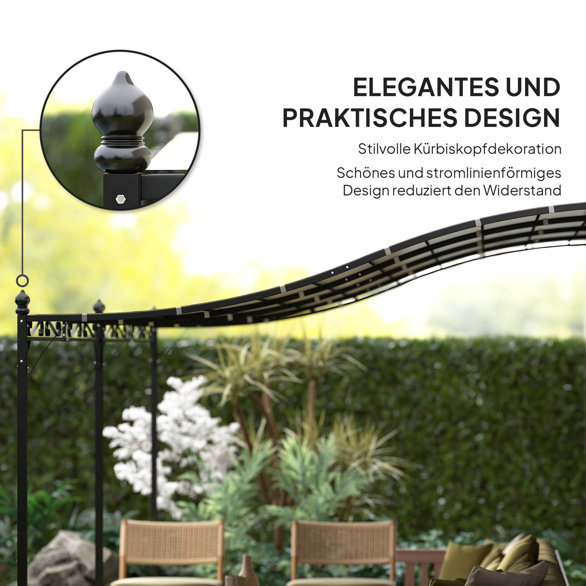 Add-on pavilion pergola with roof, water-repellent pavilion canopy, free-standing garden pavilion patio pavilion canopy sun protection for terrace garden approx. 3x5x2.5 m cream white