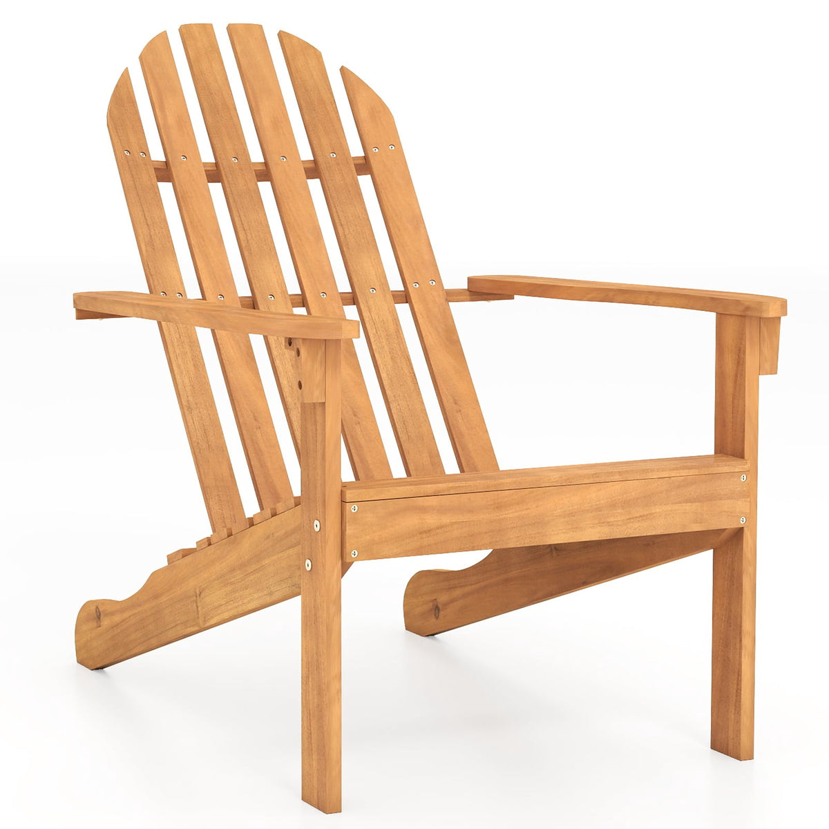 Adirondack Chair Acacia Wood, Ergonomic, 180kg Capacity