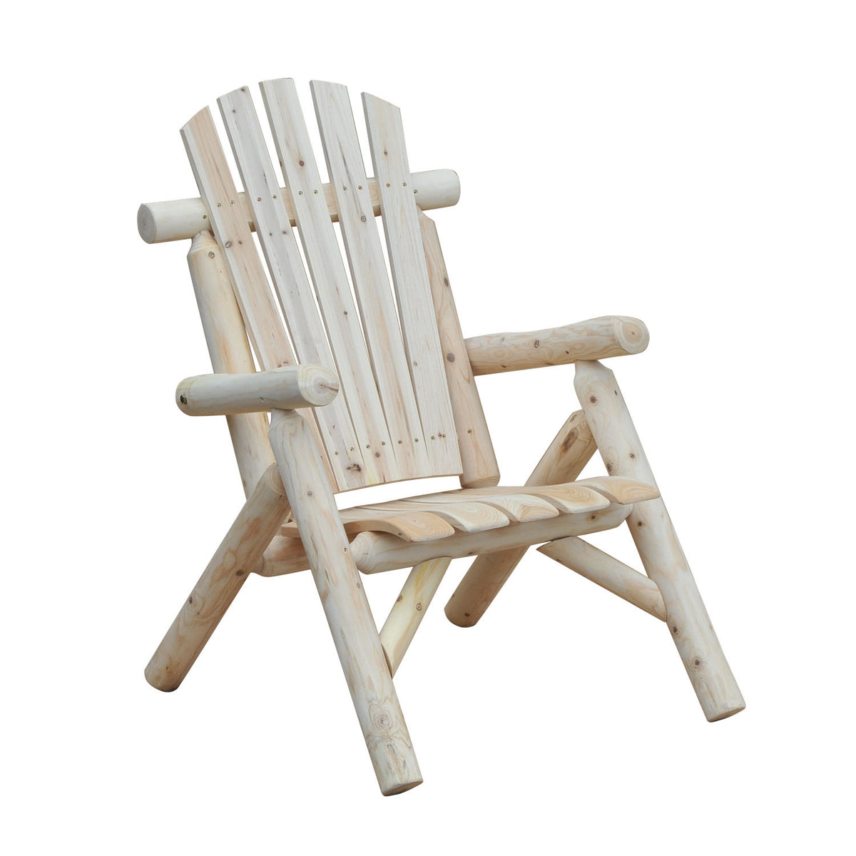 Adirondack Garden Chair Garden Chair Wooden Chair High-Back With Armrest Natural Fir Wood 83 X 68 X 101 Cm