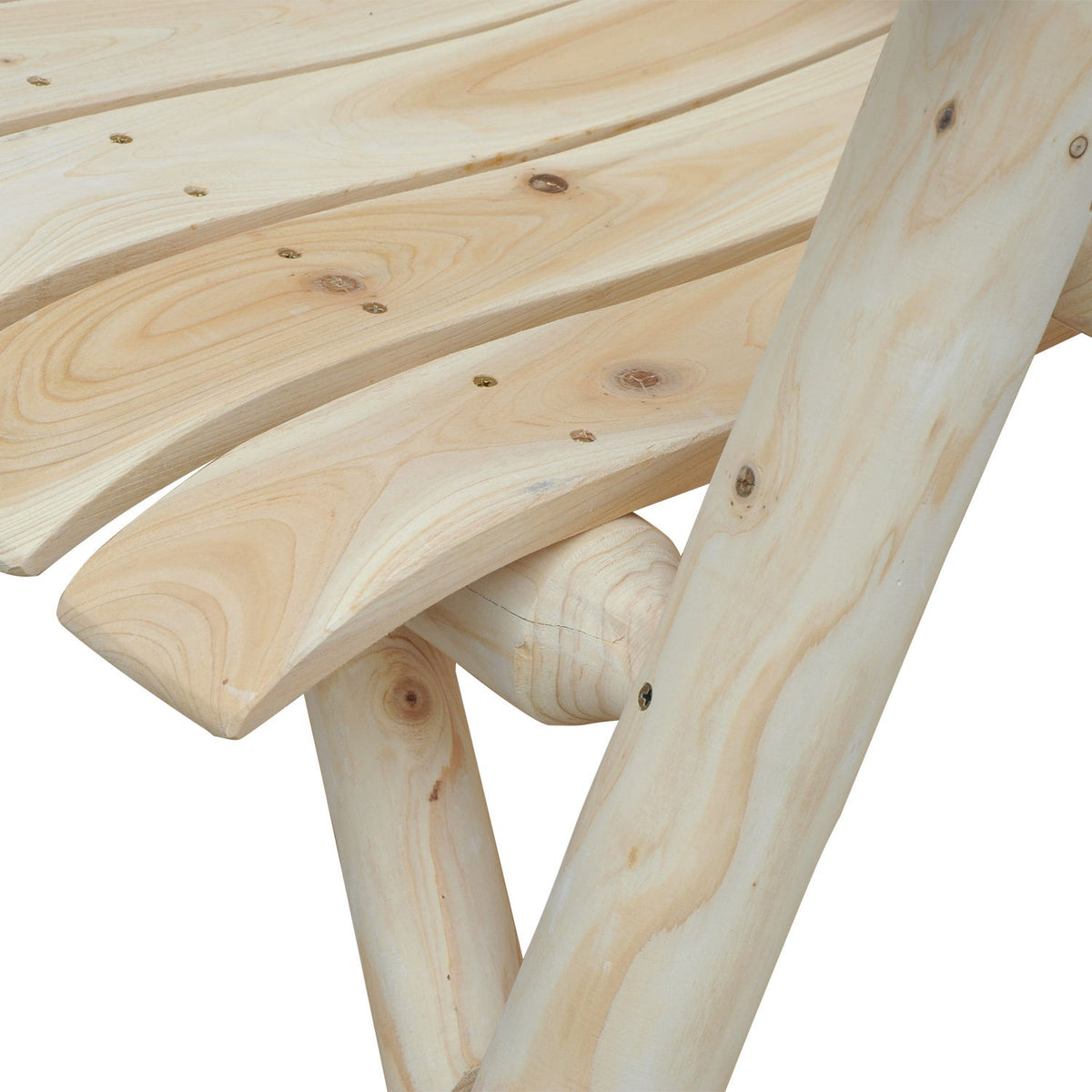 Adirondack Garden Chair Garden Chair Wooden Chair High-Back With Armrest Natural Fir Wood 83 X 68 X 101 Cm